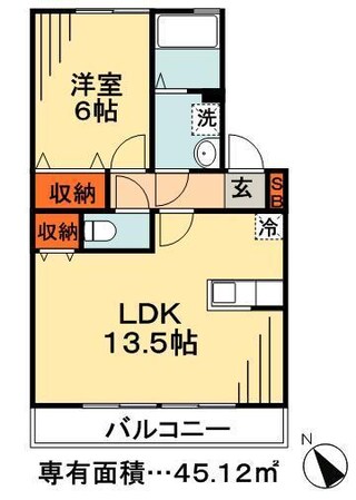 クレール・エスパスの物件間取画像